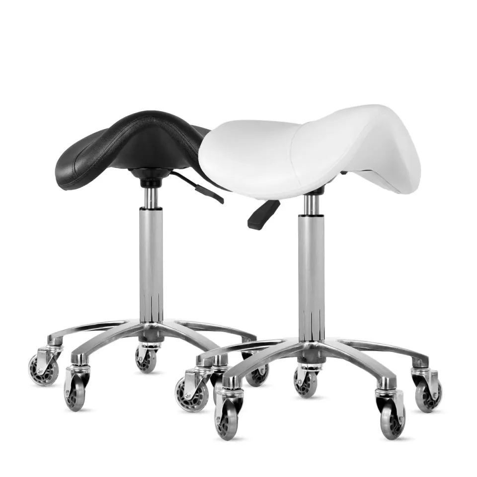 Beautélive Faro tabouret selle de cheval simili cuir réglable