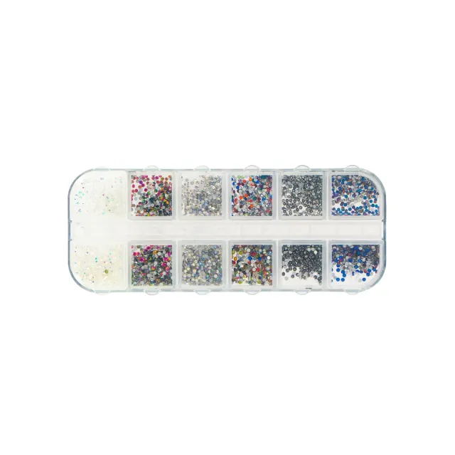 Beautélive Strass nail art colorés boîtier