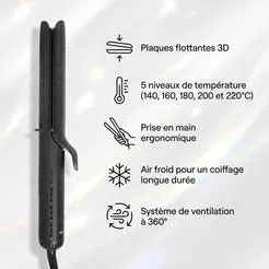 Beautélive Blow Styler 2 Lisseur Boucleur Air Froid