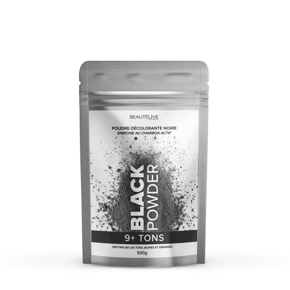 Beautélive Poudre Décolorante Noire Charbon 500g 9 Tons