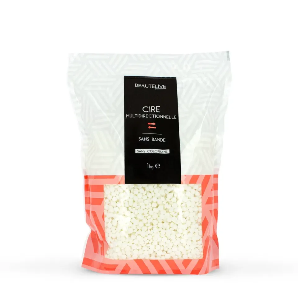 Beautélive cire sans bande multidirectionnelle sachet