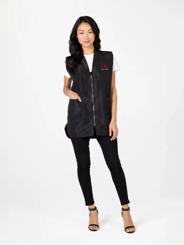 Betty Dain Glitz gilet coiffeur