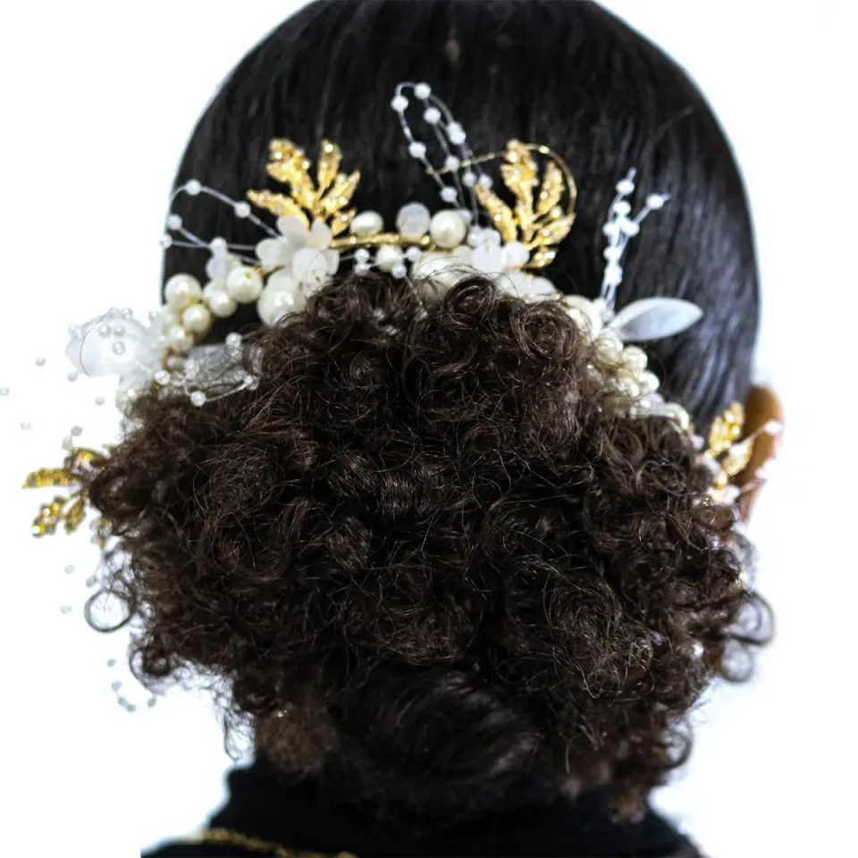 Gouiran Signature Jeanne couronne cheveux mariée perles