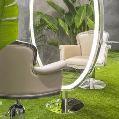 Maletti La Plus Belle du Royaume fauteuil coiffure skaï mouluré