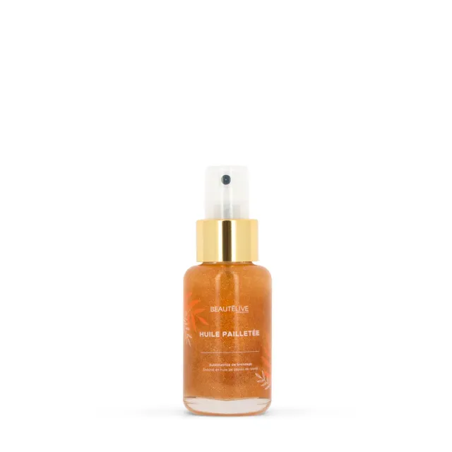 Beautélive Huile Pailletée Sublimatrice Bronzage 50ml Monoï
