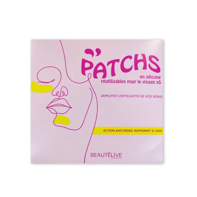 Beautélive Patchs Visage Silicone Réutilisables x5