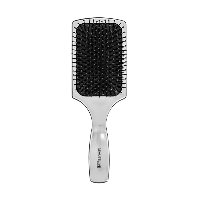 Beautélive Brosse paddle picots plastiques argenté grand format