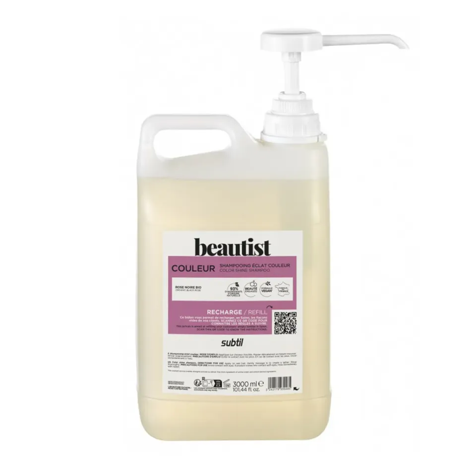 Subtil Beautist Shampoing Éclat Couleur Rose Noire Bio