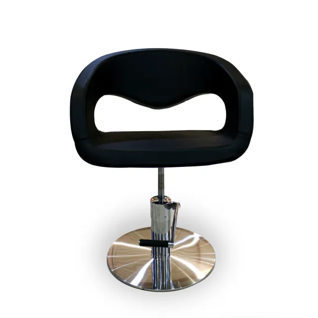 Gouiran Signature Velgano fauteuil de coiffure noir base ronde