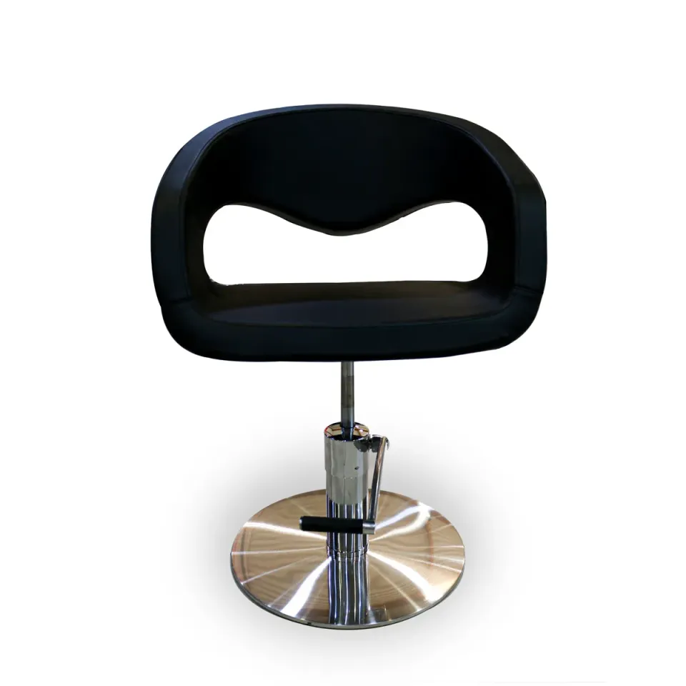 Gouiran Signature Velgano fauteuil de coiffure noir base ronde
